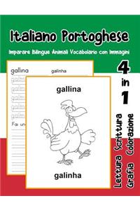 Italiano Portoghese Imparare Bilingue Animali Vocabolario con Immagini