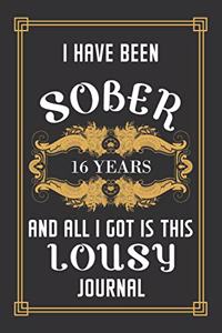 16 Years Sober Journal