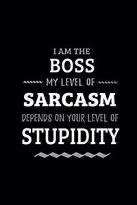 Boss - My Level of Sarcasm Depends On Your Level of Stupidity