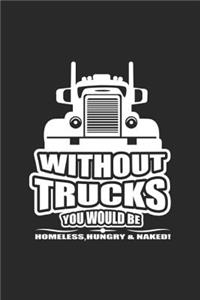 Without Trucks You Would Be Homeless Hungry & Naked