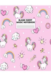 Blank Sheet Music Notebook