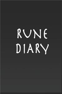 Rune Diary: Notebook and Journal Gift to Record and Interpret Single Rune Readings