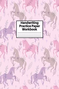 Handwriting Practice Paper Workbook