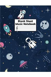Blank Sheet Music Notebook