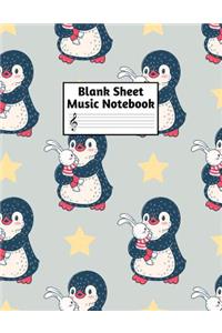 Blank Sheet Music Notebook