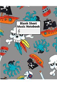 Blank Sheet Music Notebook