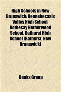 High Schools in New Brunswick