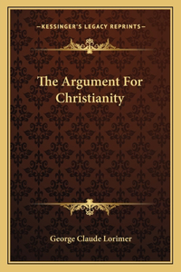 Argument for Christianity