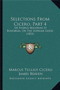 Selections from Cicero, Part 4