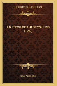 The Formulation Of Normal Laws (1896)