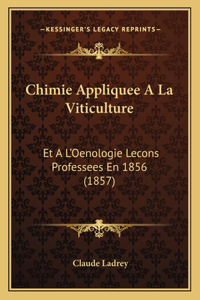 Chimie Appliquee a la Viticulture
