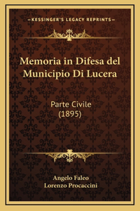 Memoria in Difesa del Municipio Di Lucera