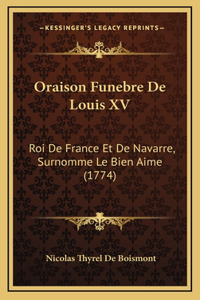 Oraison Funebre De Louis XV
