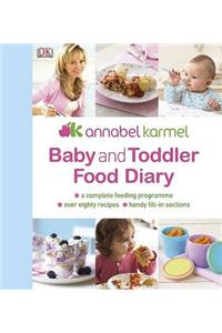 Baby and Toddler Food Diary