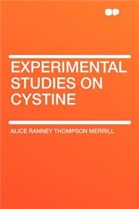 Experimental Studies on Cystine