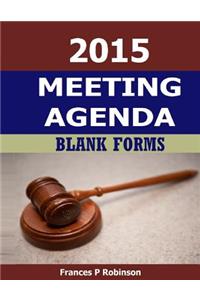 2015 Meeting Agenda