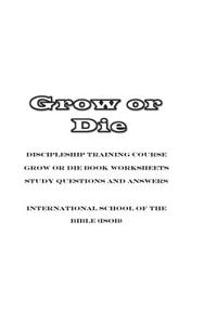 Grow or Die Work Worksheets