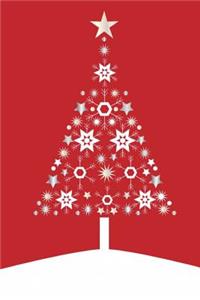 Mind Blowing Red White Christmas Tree Journal