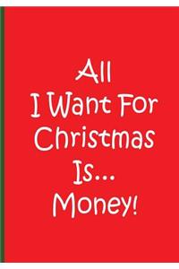 All I Want For Christmas Is...Money!