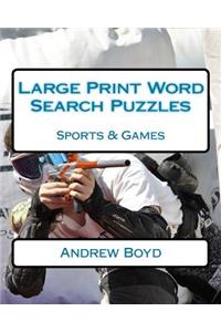 Large Print Word Search Puzzles