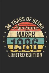 Born March 1986 Limited Edition Bday Gifts