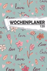 Wochenplaner Liebe mit Blumen