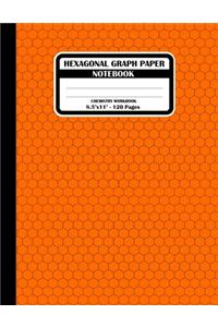 Hexagonal Graph Paper Notebook. Chemistry Workbook