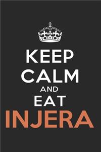 Keep Calm and Eat Injera Habesha Geschenk Idee: 120 Pages 6 'x 9' -Dot Graph Paper Journal Manuscript - Planner - Scratchbook - Diary