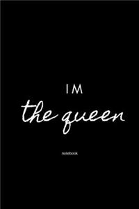 im the queen notebook