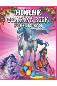 Horse Coloring Book for Boys