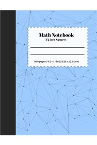 Math Notebook 1/2 Inch Squares