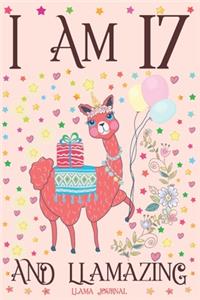 Llama Journal I am 17 and Llamazing
