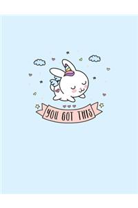 Bunnycorn Bunny Unicorn Rabbit Notebook