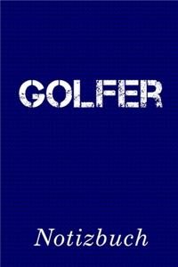 Golfer Notizbuch