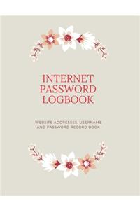 Internet Password Logbook