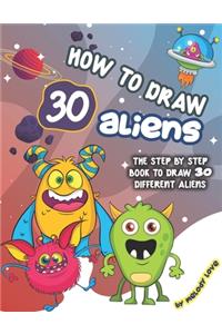 How to Draw 30 Aliens