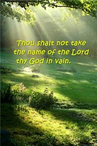 2020 Weekly Planner Religious Theme Second Commandment Traditional Wording