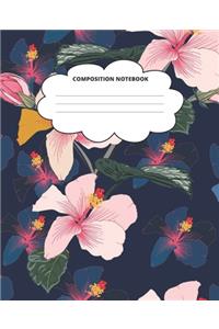 Hibiscus Composition Notebook