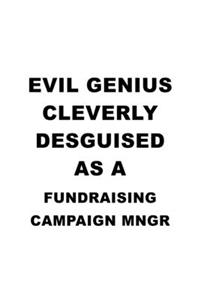 Evil Genius Cleverly Desguised As A Fundraising Campaign Mngr