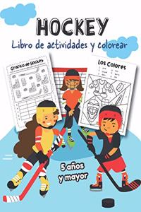 Hockey Libro de Actividades y Colorear 5 años y mayor