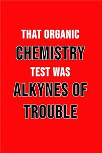 That Organic Chemistry Test Was Alkynes Of Trouble