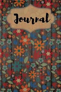 Colorful Flower Pattern Journal