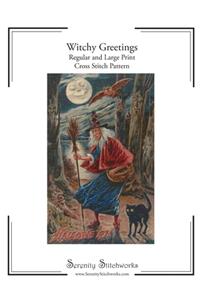Witchy Greetings Cross Stitch Pattern