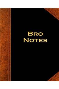 Bro Notes Composition Books For Men Vintage Style