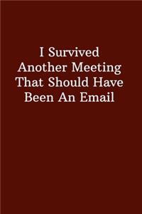 I Survived Another Meeting That Should Have Been A Email