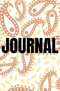 Paisley Background Lined Writing Journal Vol. 2