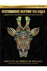 Libros para colorear avanzados para adultos (Misteriosas bestias salvajes)