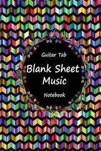 Guitar Tab Blank Sheet Music Notebook