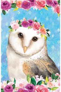 Bullet Journal for Bird Lovers Owl in Flowers