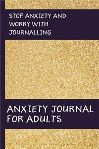 Anxiety Journal For Adults